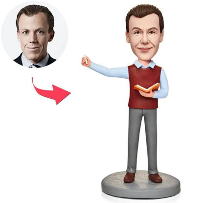 Picture of Custom Bobbleheads: Teacher Teaching | Personalized Bobbleheads for the Special Someone as a Unique Gift Idea｜Best Gift Idea for Birthday, Christmas, Thanksgiving etc.