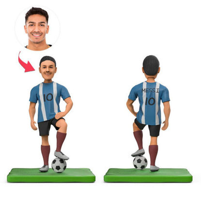 Picture of Custom Bobbleheads: Soccer Player | Personalized Bobbleheads for the Special Someone as a Unique Gift Idea｜Best Gift Idea for Birthday, Christmas, Thanksgiving etc.