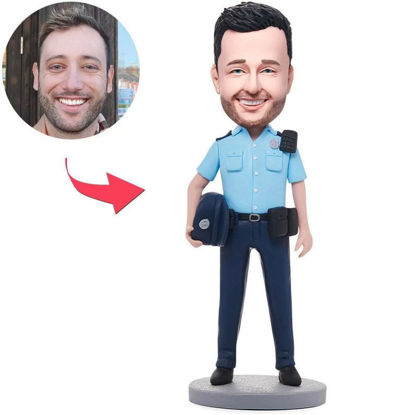 Picture of Custom Bobbleheads: Male Police| Personalized Bobbleheads for the Special Someone as a Unique Gift Idea｜Best Gift Idea for Birthday, Christmas, Thanksgiving etc.