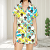 Picture of Custom Face Summer Pajamas Full Set - Short Sleeves Pajama - Personalized Unisex Pajama Set