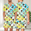 Picture of Custom Face Summer Pajamas Full Set - Short Sleeves Pajama - Personalized Unisex Pajama Set