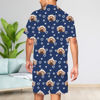 Picture of Custom Full Set Summer Pajamas with Short Sleeves - Personalised Pajama Set with Face