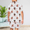 Picture of Custom Summer Pajamas Full Set with Face & Short Sleeves - Personalised Unisex Pajama Set