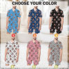 Picture of Custom Summer Pajamas Full Set with Face - Personalised Unisex Pajama Sets as Birthday Gift