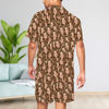 Picture of Custom Summer Pajamas Full Sets with Short Sleeves - Personalised Unisex Pajama Sets with Faces - Best Birthday Gift