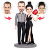 Afbeeldingen van Gepersonaliseerde bobbleheads: Valentijnscadeau 'Geef me mijn liefde' | Gepersonaliseerde bobbleheads als uniek cadeau-idee voor die ene speciale persoon｜Het beste cadeau-idee voor een verjaardag, Kerstmis, Thanksgiving, etc.