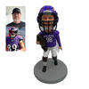 Afbeeldingen van Gepersonaliseerde bobbleheads: voetballer met helm | Gepersonaliseerde bobbleheads als uniek cadeau-idee voor die ene speciale persoon｜Het beste cadeau-idee voor een verjaardag, Kerstmis, Thanksgiving, etc.