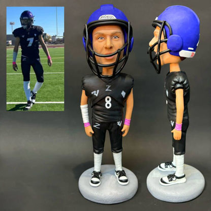 Picture of Custom Bobbleheads: Football Player | Personalized Bobbleheads for the Special Someone as a Unique Gift Idea｜Best Gift Idea for Birthday, Christmas, Thanksgiving etc.