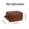 Picture of Custom Lasered Leather Toiletry Bag | Personalized Groomsmen Gifts | Travel Bag For Him