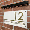 Picture of Custom House Sign with solar light - 3D Laser Acrylic Door Number Sign Plaque - Housewarming Gift