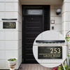 Picture of Custom Waterproof Wooden House Sign with Solar Light - Personalised Engraved Door Number Sign Plaque - Custom Door Sign