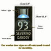 Picture of Custom Waterproof Wooden Solar Light House Sign - Personalised Engraved Door Number Sign Plaque - LED Lit Numbers