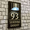 Picture of Custom Waterproof Wooden Solar Light House Sign - Personalised Engraved Door Number Sign Plaque - LED Lit Numbers