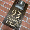 Picture of Custom Waterproof Wooden Solar Light House Sign - Personalised Engraved Door Number Sign Plaque - LED Lit Numbers