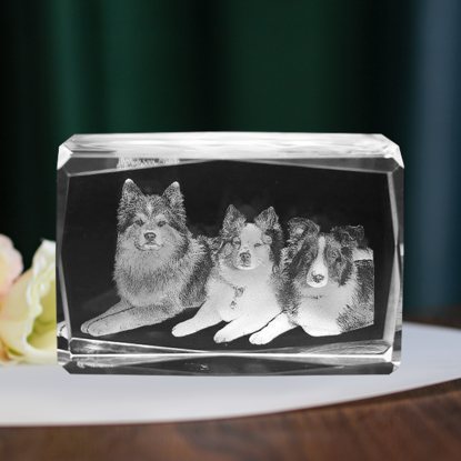 Picture of Custom Photo 3D Laser Crystal: Landscape | Personalized 3D Photo Laser Crystal | Unique Gift for Birthday Wedding Christmas etc.