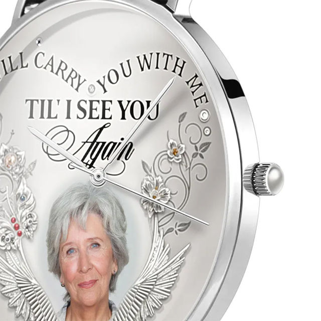 Picture of Personalized Engraved Photo Watch - Personalized Memorial Photo Watch