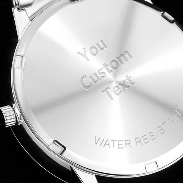 Picture of Personalized Engraved Photo Watch - Personalized Memorial Photo Watch