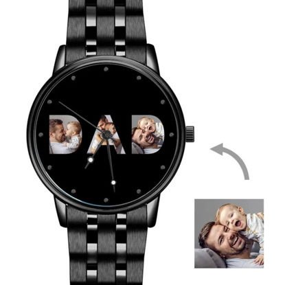 Picture of Father's Day Personalized Engraved Photo Watch - Gift for Dad