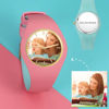 Picture of Personalized Unisex Silicone Engraved Photo Watch with Contrasting Colors - Unisex Engraved Photo Watch for Loved One
