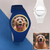 Picture of Personalized Unisex Silicone Engraved Photo Watch with Contrasting Colors - Unisex Engraved Photo Watch for Loved One