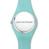 Picture of Personalized Unisex Silicone Engraved Photo Watch with Contrasting Colors - Unisex Engraved Photo Watch for Loved One