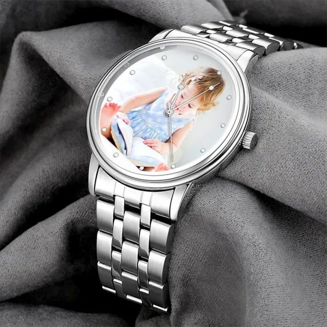 Picture of Personalized Engraved Photo Watch - Gift for Birthday