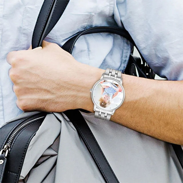 Picture of Personalized Engraved Photo Watch - Gift for Birthday