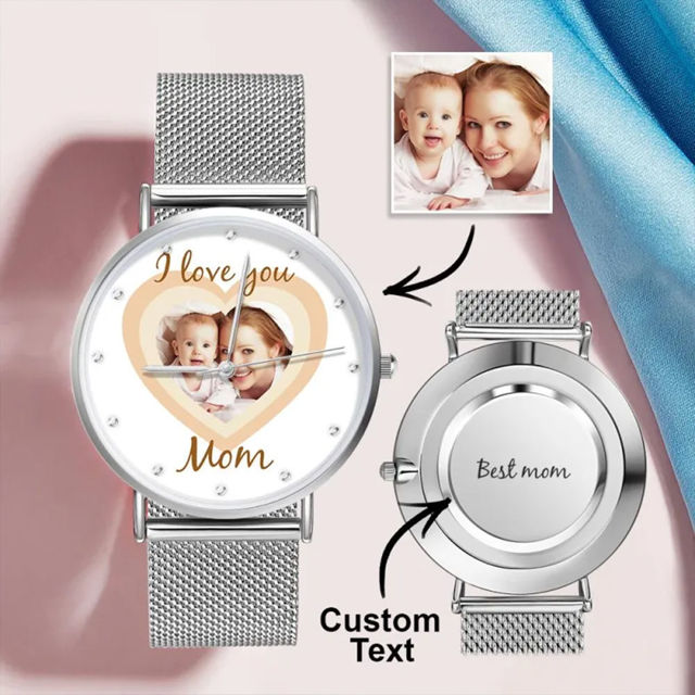 Picture of Personalized Engraved Photo Watch - Mother's day Gift