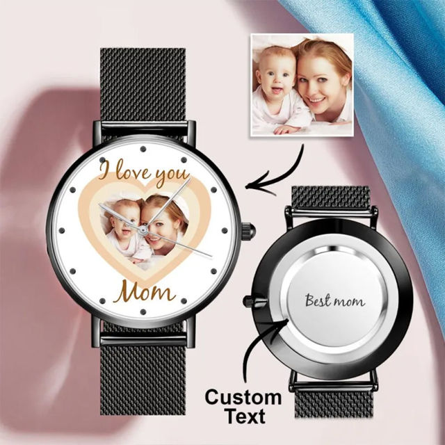 Picture of Personalized Engraved Photo Watch - Mother's day Gift