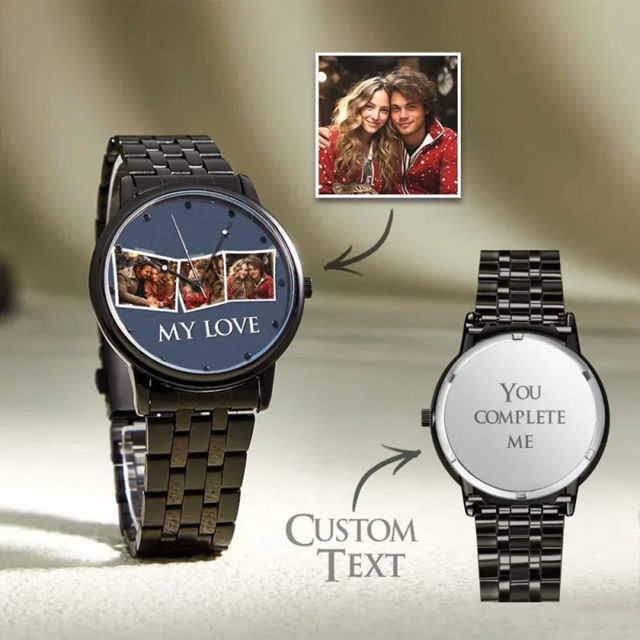 Picture of Personalized  Photo Watch - Custom Engraved Photo Watch