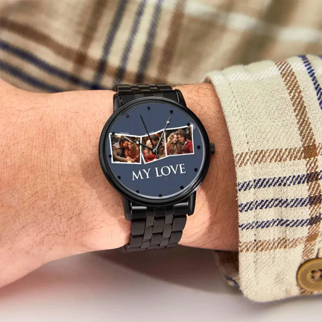 Picture of Personalized  Photo Watch - Custom Engraved Photo Watch