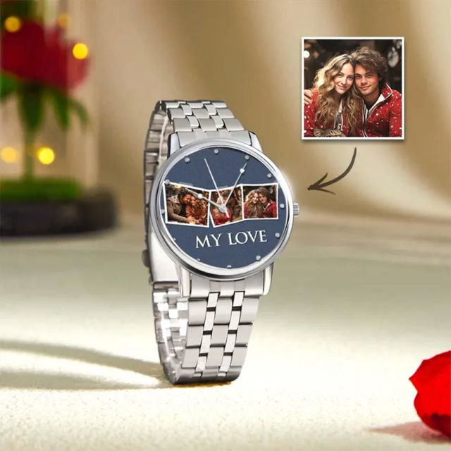 Picture of Personalized  Photo Watch - Custom Engraved Photo Watch