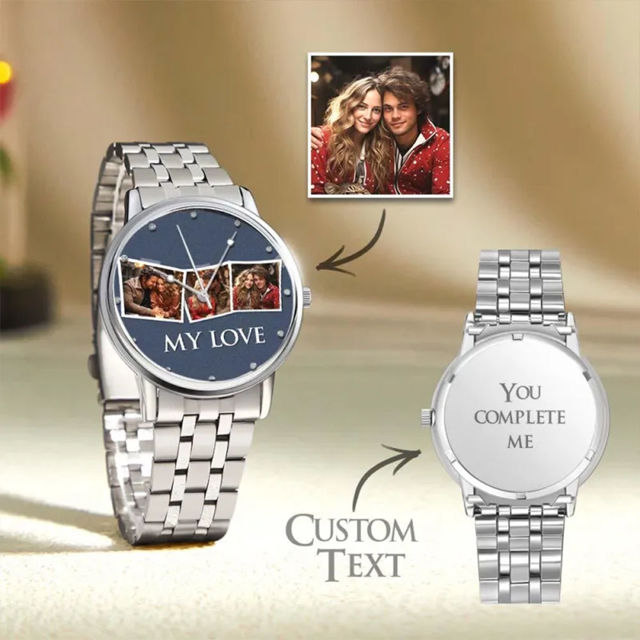 Picture of Personalized  Photo Watch - Custom Engraved Photo Watch
