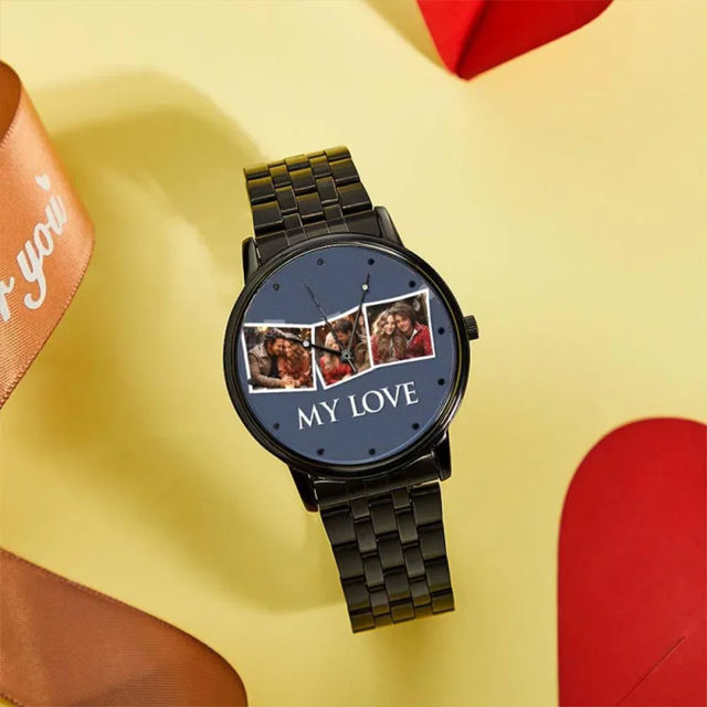 Picture of Personalized  Photo Watch - Custom Engraved Photo Watch