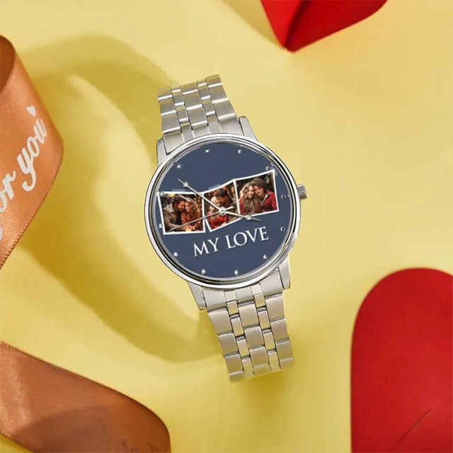 Picture of Personalized  Photo Watch - Custom Engraved Photo Watch