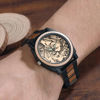 Picture of Custom Engraved Wood Photo Watch - Christmas Gift for Him