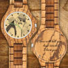 Picture of Personalized Watch - Personalized Engraved Wood Photo Watch - Gift for Him