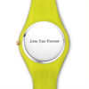 Picture of Personalized Watches - Unisex Silicone Engraved Photo Watch with Contrasting Colors - Unisex Engraved Sketch Watch for Loved One