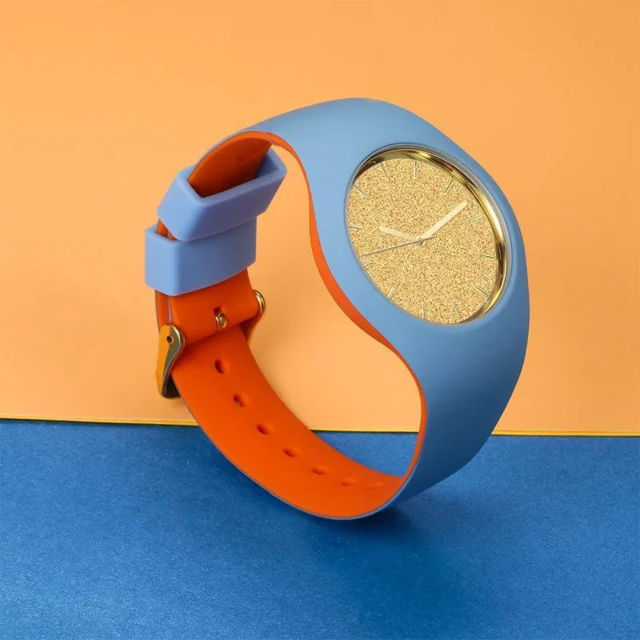Picture of Personalized Watches - Unisex Silicone Engraved Watch with Contrasting Colors- Unisex Engraved Watch for Loved One