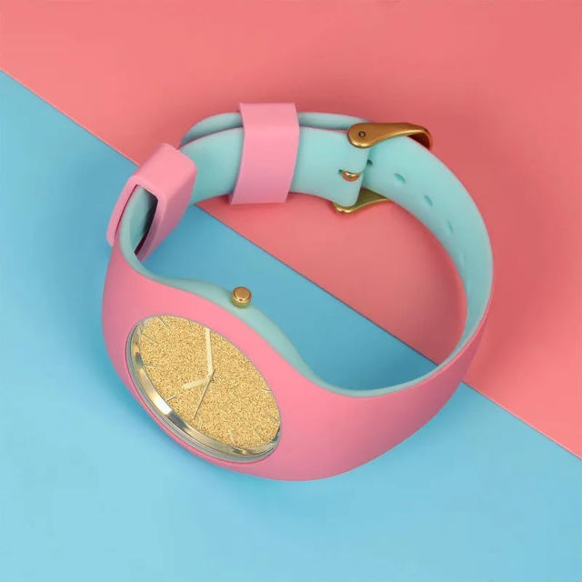 Picture of Personalized Watches - Unisex Silicone Engraved Watch with Contrasting Colors- Unisex Engraved Watch for Loved One
