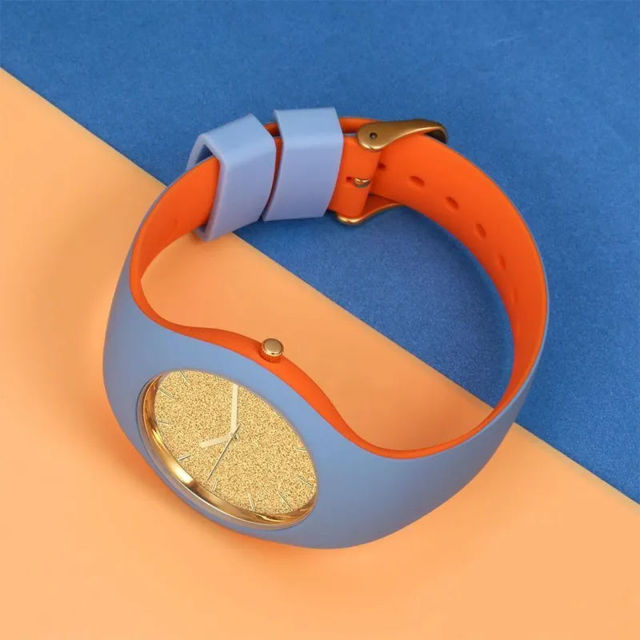 Picture of Personalized Watches - Unisex Silicone Engraved Watch with Contrasting Colors- Unisex Engraved Watch for Loved One