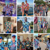 Picture of Custom Face Hawaiian Shirt for Family - Custom Hawaiian Shirt with Red Background - Best Summer Holiday Gifts for Family Members