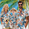 Picture of Custom Face Hawaiian Shirt for Family and Pets - Fig Pattern - Best Summer Hawaiian Shirt for Family Members