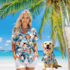 Picture of Custom Face Hawaiian Shirt for Family and Pets - Fig Pattern - Best Summer Hawaiian Shirt for Family Members