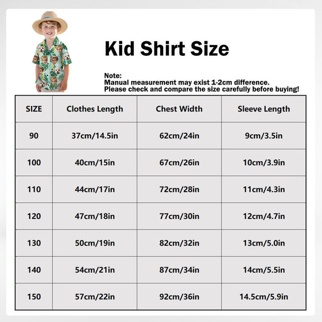 Picture of Custom Face Hawaiian Shirt for Family and Pets - Light-colored Base Color with Tropical Flower Pattern - Best Summer Hawaiian Shirt for Family Members