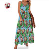 Picture of Custom Photo Face Hawaiian Set for Family - Long Dress and Shirt Family Matching - Beach Party Shirts as Best Summer Holiday Gifts for Family Members