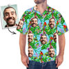 Picture of Custom Photo Face Hawaiian Set for Family - Long Dress and Shirt Family Matching - Beach Party Shirts as Best Summer Holiday Gifts for Family Members