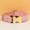 Picture of Personalized Pet Name Collar - Grid Series - Engraved Pet Name Dog Bone Tag - Best Gift for Pets