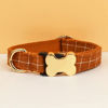 Picture of Personalized Pet Name Collar - Grid Series - Engraved Pet Name Dog Bone Tag - Best Gift for Pets