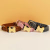 Picture of Personalized Pet Name Collar - Grid Series - Engraved Pet Name Dog Bone Tag - Best Gift for Pets